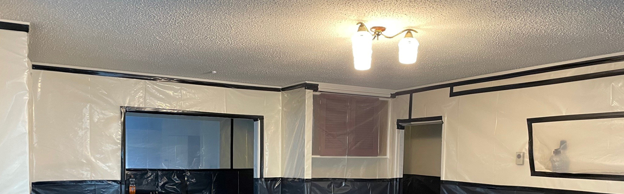 Asbestos textured ceiling removal